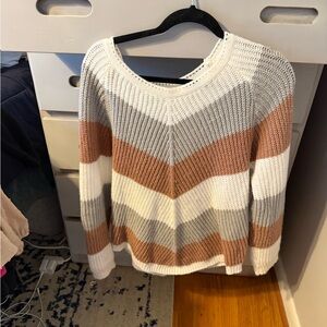 SHEIN Multicolor Striped Knit Sweater